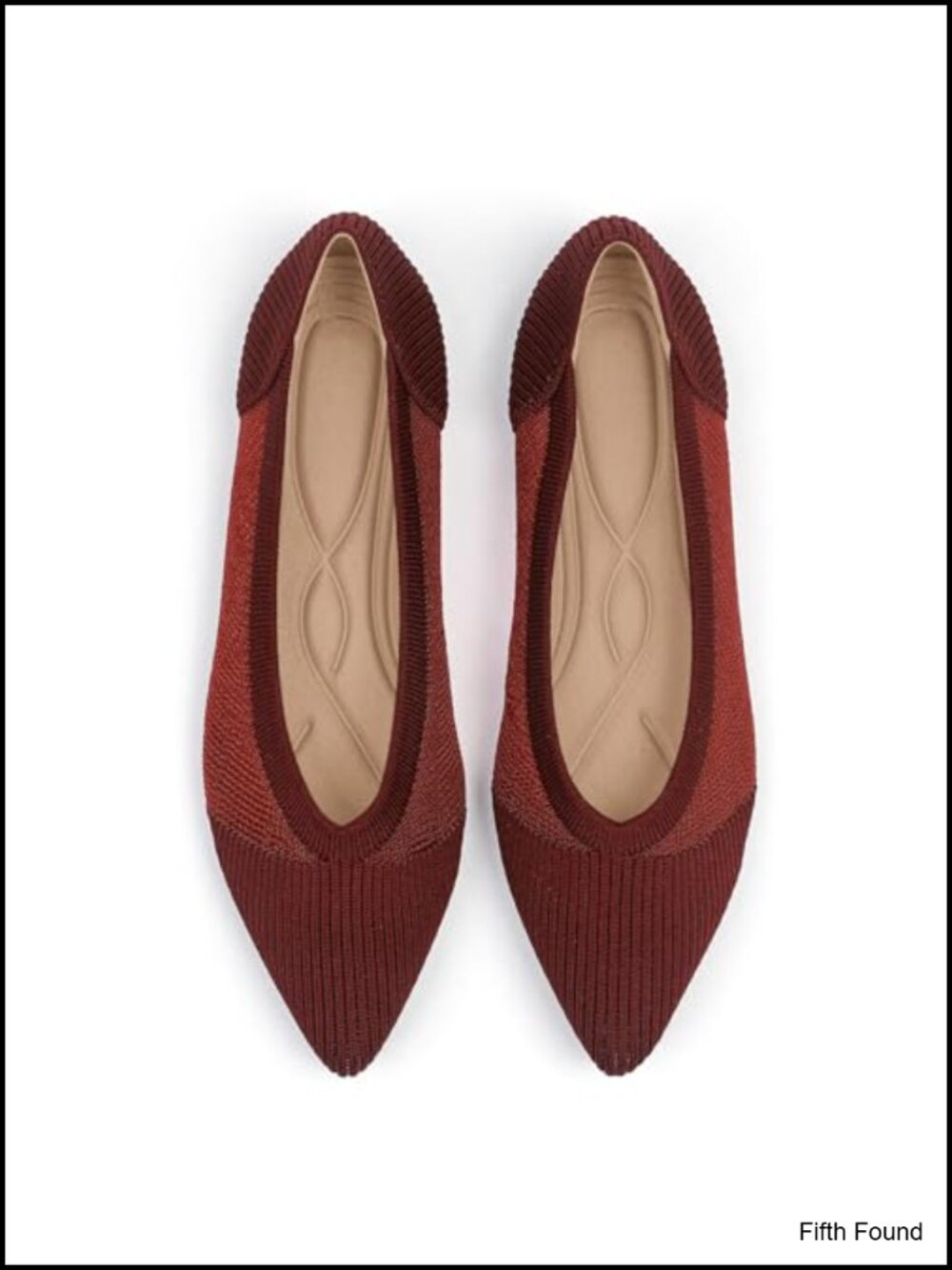 Women's Knit Flats Pointed Toe Ballet Comfort Dressy Mesh Slip-On Shoes